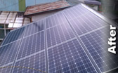 一般住宅への太陽光発電パネル設置工事